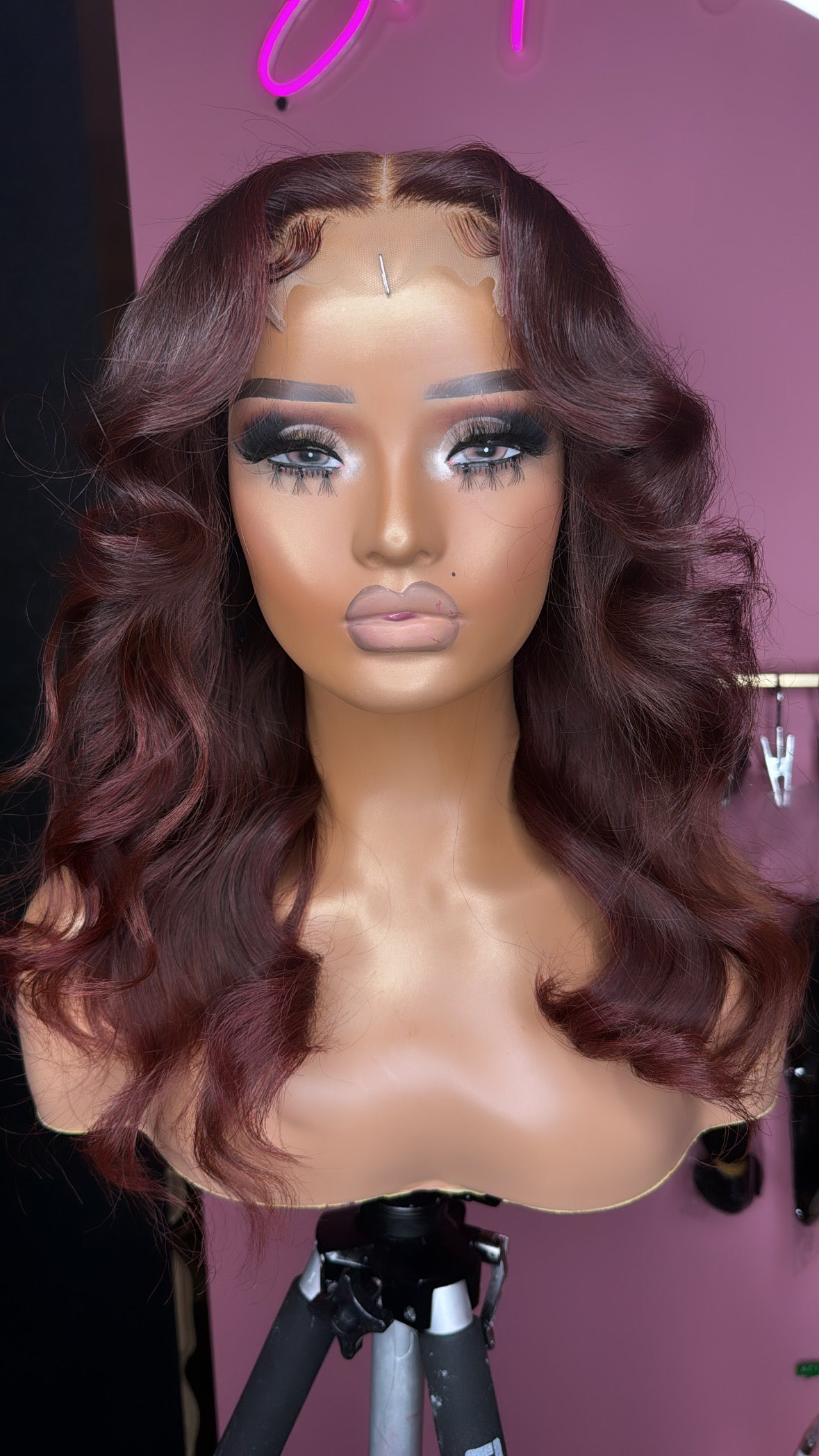 Dark Brown w/Burgundy undertone