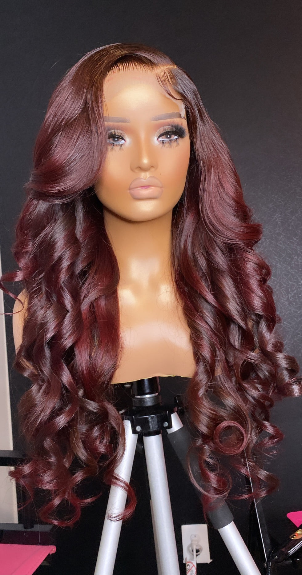 5x5 Closure Wig “Deep Red”