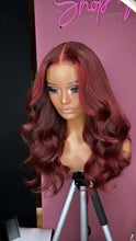 Load image into Gallery viewer, Deep Red 2x6 Closure Wig
