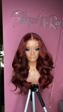 Load image into Gallery viewer, Deep Red 2x6 Closure Wig
