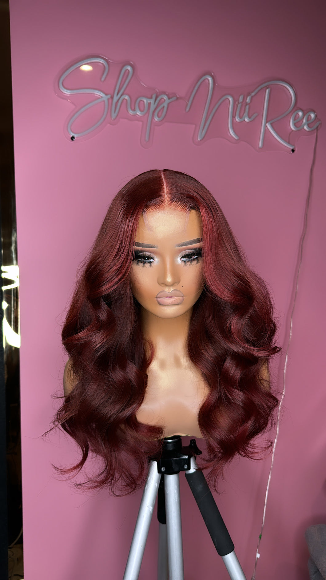 Deep Red 2x6 Closure Wig