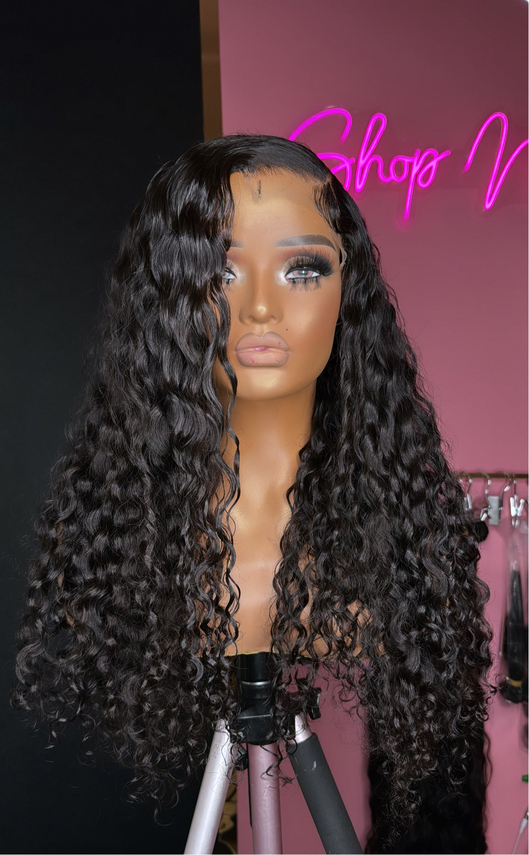 4x4 Italian Curly HD Lace Virgin Wig