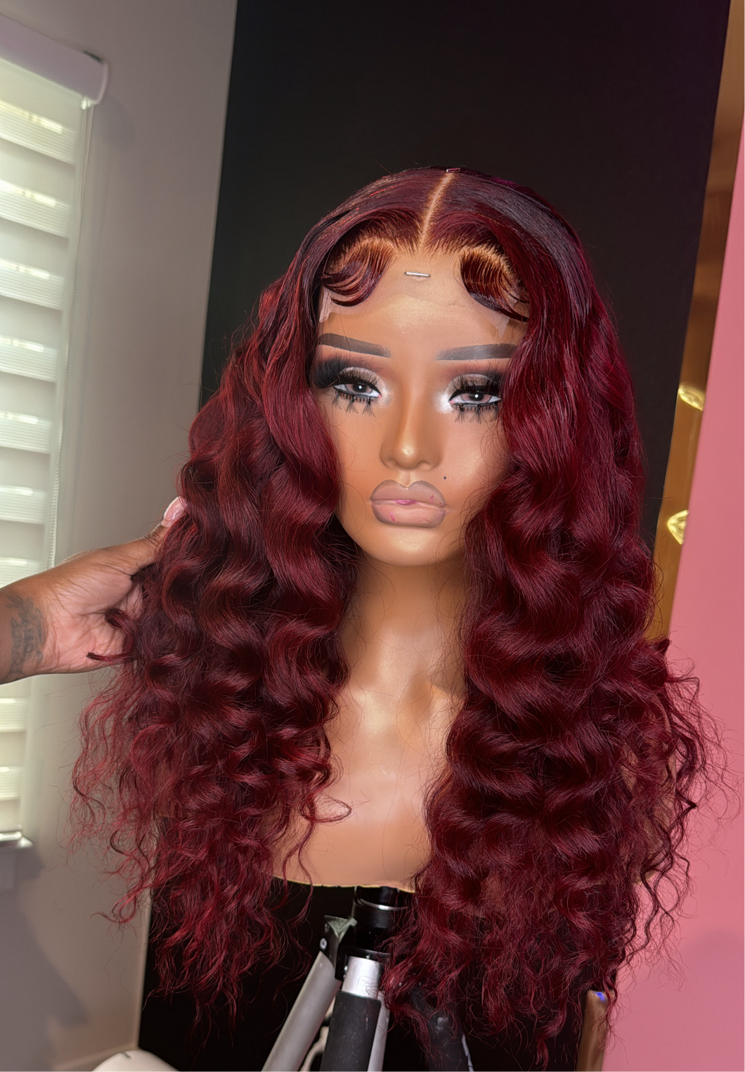 4x4 Closure Wig (Deep Red)