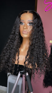 4x4 Beach Wave HD Lace Virgin Wig