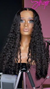 4x4 Beach Wave HD Lace Virgin Wig