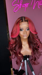 5x5 Highlight Pink Wig