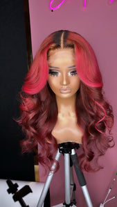 5x5 Highlight Pink Wig