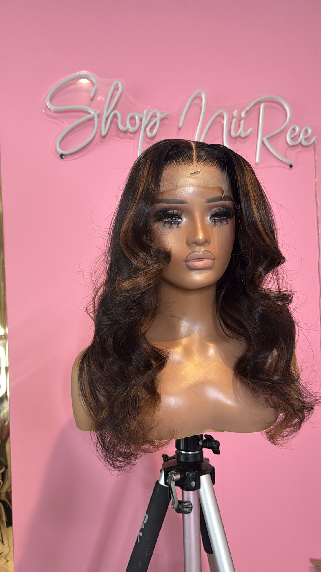 4x4 Closure Wig with highlights