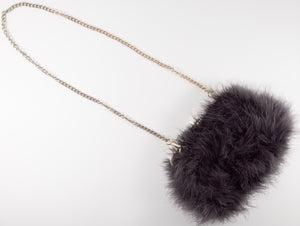 LUXURY 100% RACCOON FUR CLUTCHES