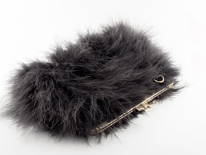 LUXURY 100% RACCOON FUR CLUTCHES