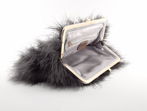 LUXURY 100% RACCOON FUR CLUTCHES