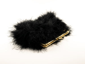 LUXURY 100% RACCOON FUR CLUTCHES