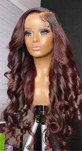 5x5 Closure Wig “Deep Red”